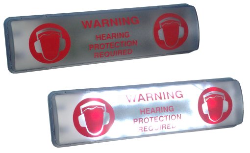 Lighting Up Noise Warning Sign