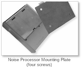 noise processor mounting plate