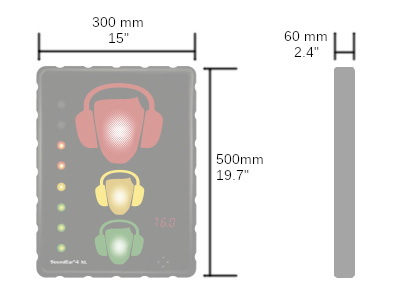 extra large noise sign dimensions